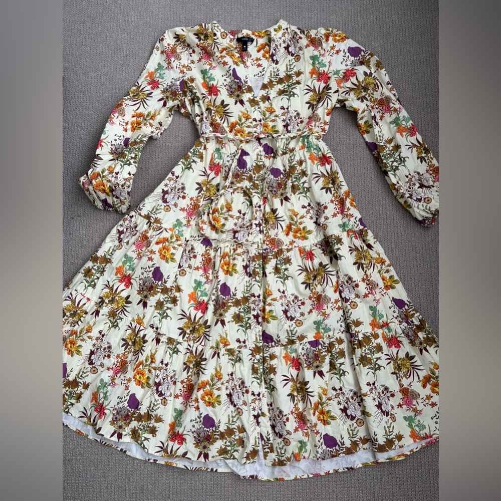 Aqua Floral Dress